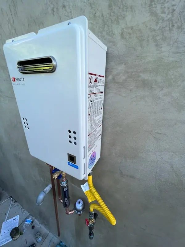 Tankless water heater installation for Kentbourne II homes